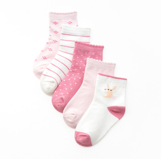 Custom Candy Color Cotton Baby Girl Socks 