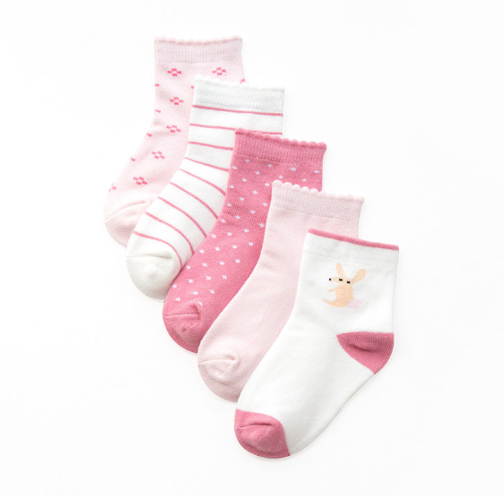 Custom Candy Color Cotton Baby Girl Socks 