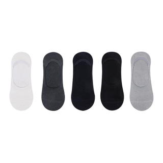 Customized Black Gray White Cotton Men Shoe Liner Invisible No Show Socks Manufacturers