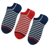 Customized Stripe Low Cut Cotton Men Ankle Socks 