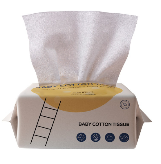 soft cotton dry tissue wipes for baby