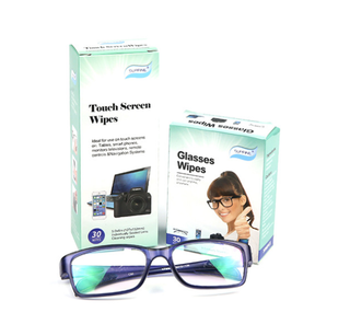China Nonwoven Disposable Pre-Moistened Anti Fog Towelettes Optical Lens Cleaning Wipes Supplier 